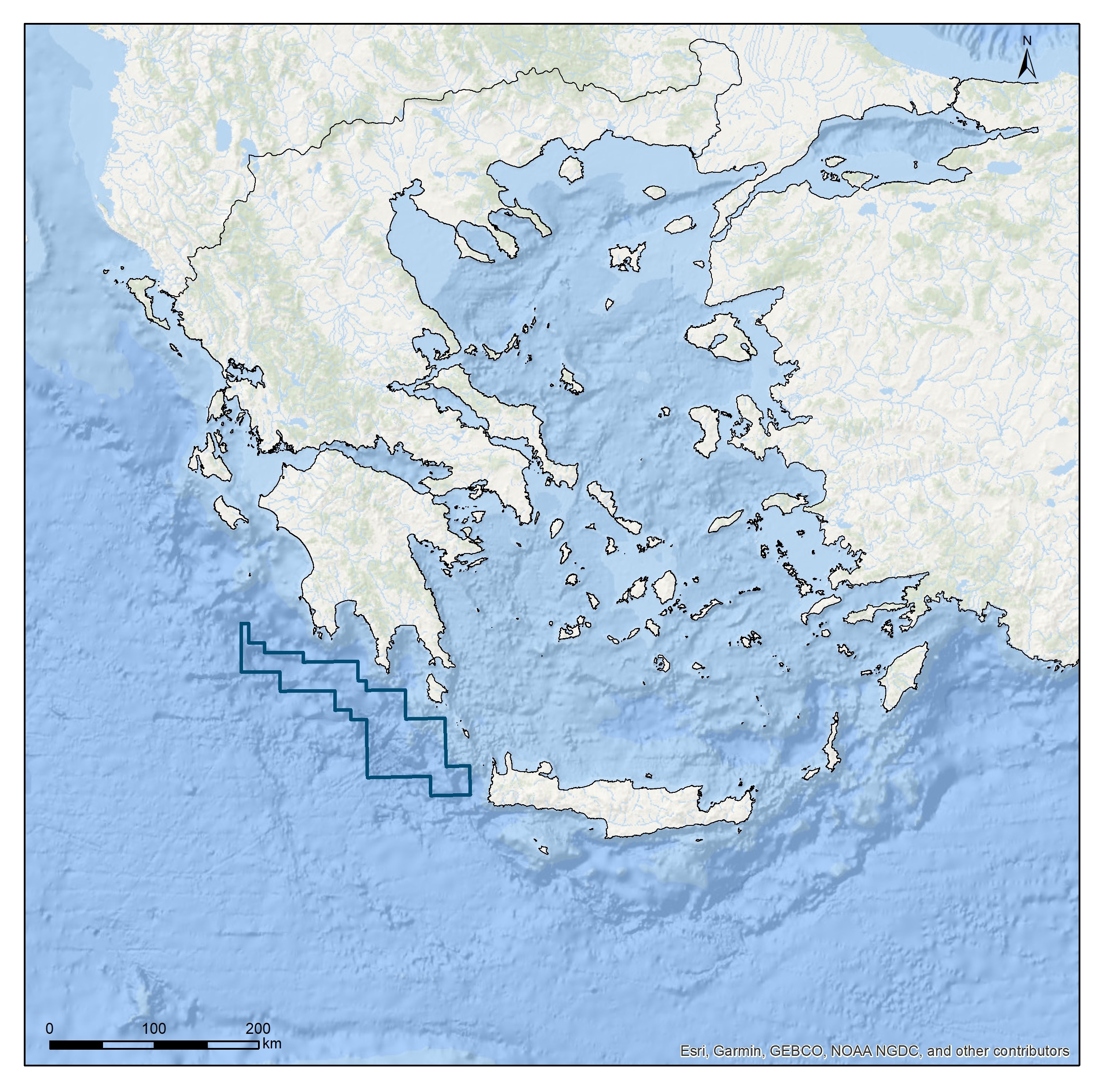 South of Peloponnese Map